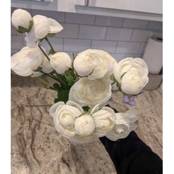 New Artificial Ranunculus Flower Silk Flowers Buttercup 5 Pcs,Suitable - Picture 3 of 3